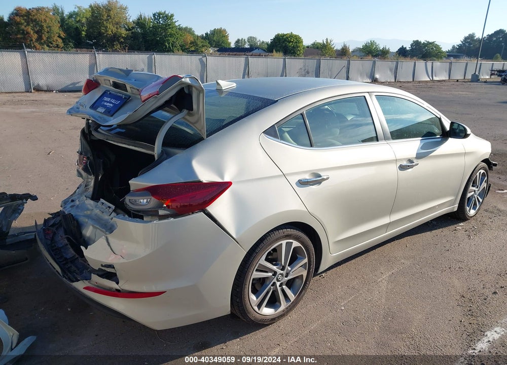 2017 HYUNDAI ELANTRA LIMITED VIN: 5NPD84LF4HH058032