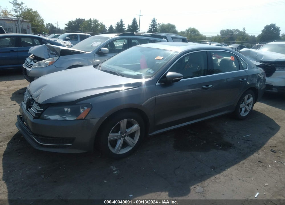 2012 VOLKSWAGEN PASSAT 2.0L TDI SE VIN: 1VWBN7A39CC047622