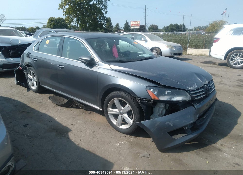 2012 VOLKSWAGEN PASSAT 2.0L TDI SE VIN: 1VWBN7A39CC047622