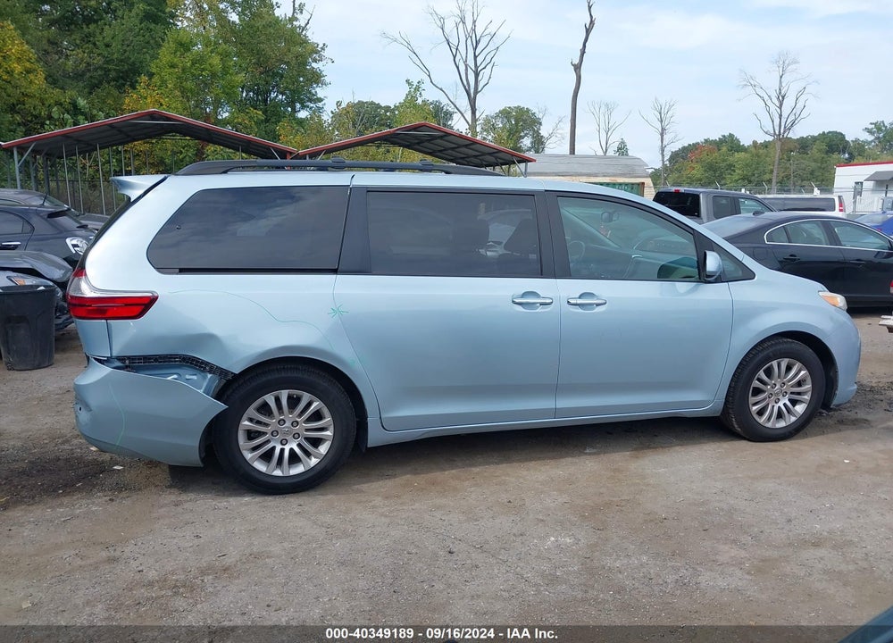 2015 TOYOTA SIENNA XLE 8 PASSENGER VIN: 5TDYK3DCXFS606821