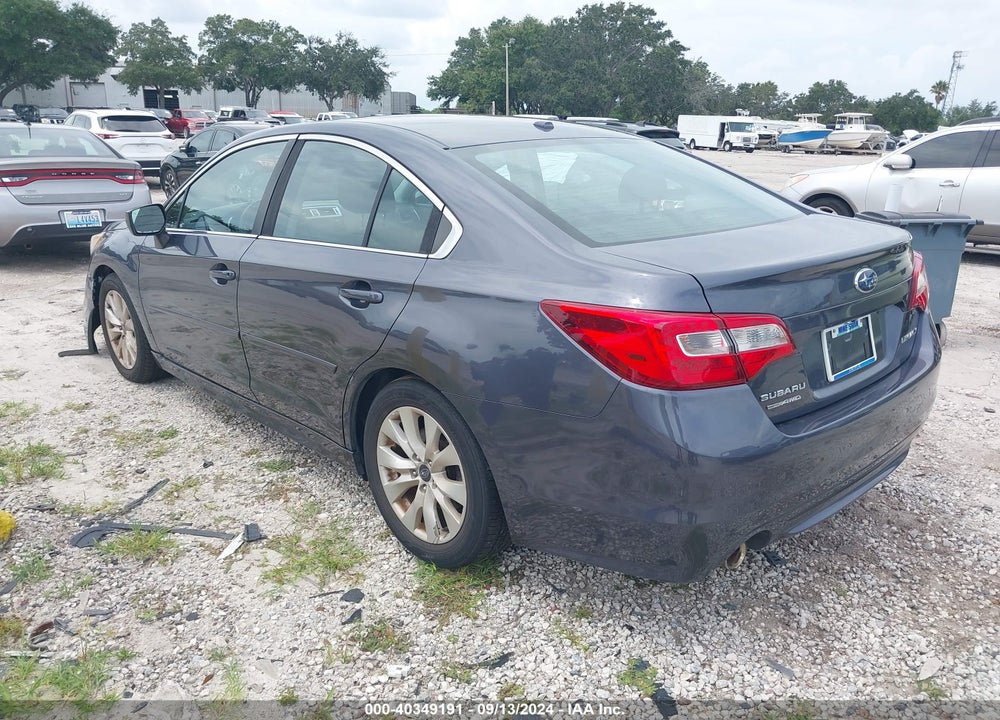 2015 SUBARU LEGACY 2.5I PREMIUM VIN: 4S3BNBE68F3072171