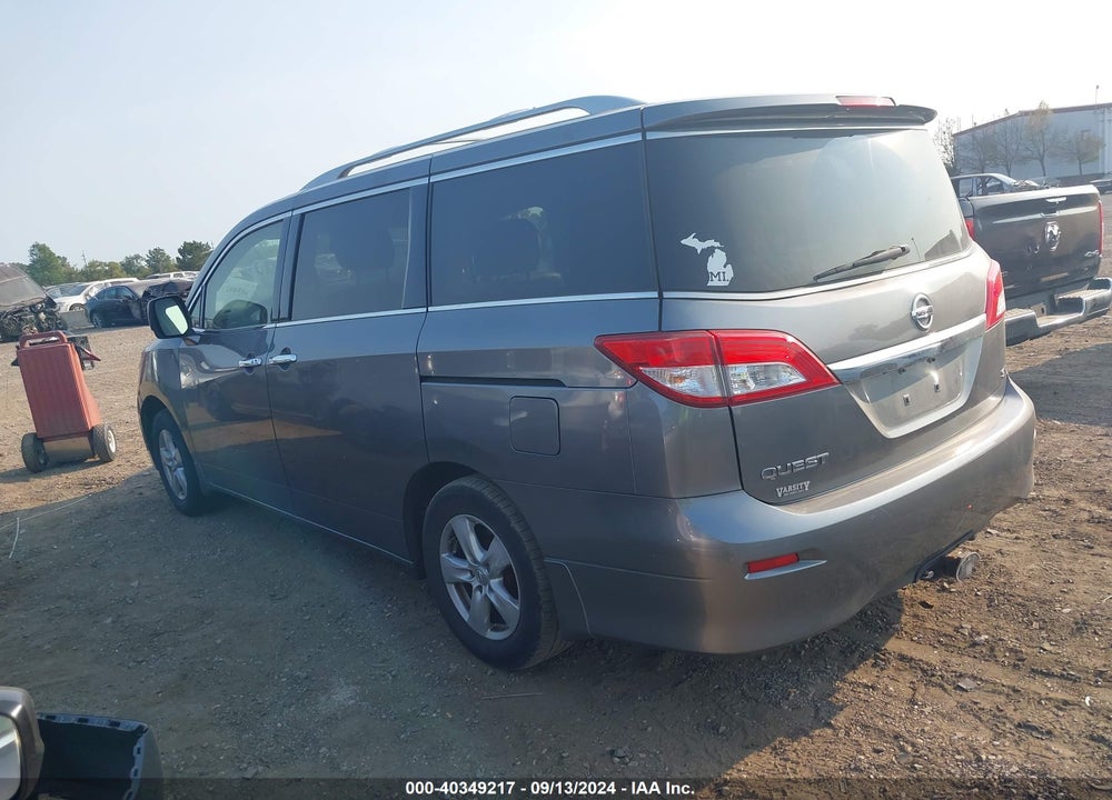 2014 NISSAN QUEST SV VIN: JN8AE2KP1E9108128