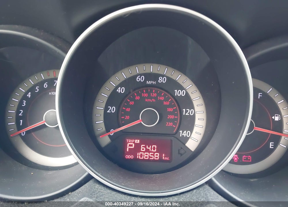 2012 KIA FORTE EX VIN: KNAFU4A24C5498858