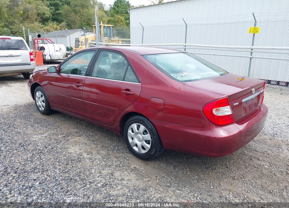 2003 TOYOTA CAMRY LE VIN: JTDBE32K030240387
