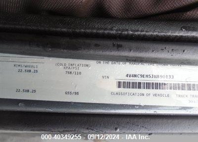 2018 VOLVO VNL VIN: 4V4NC9EH5JN890133