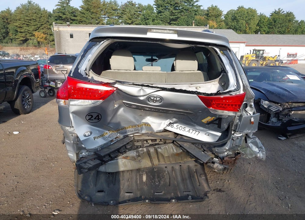 2014 TOYOTA SIENNA LE V6 8 PASSENGER VIN: 5TDKK3DC0ES513925