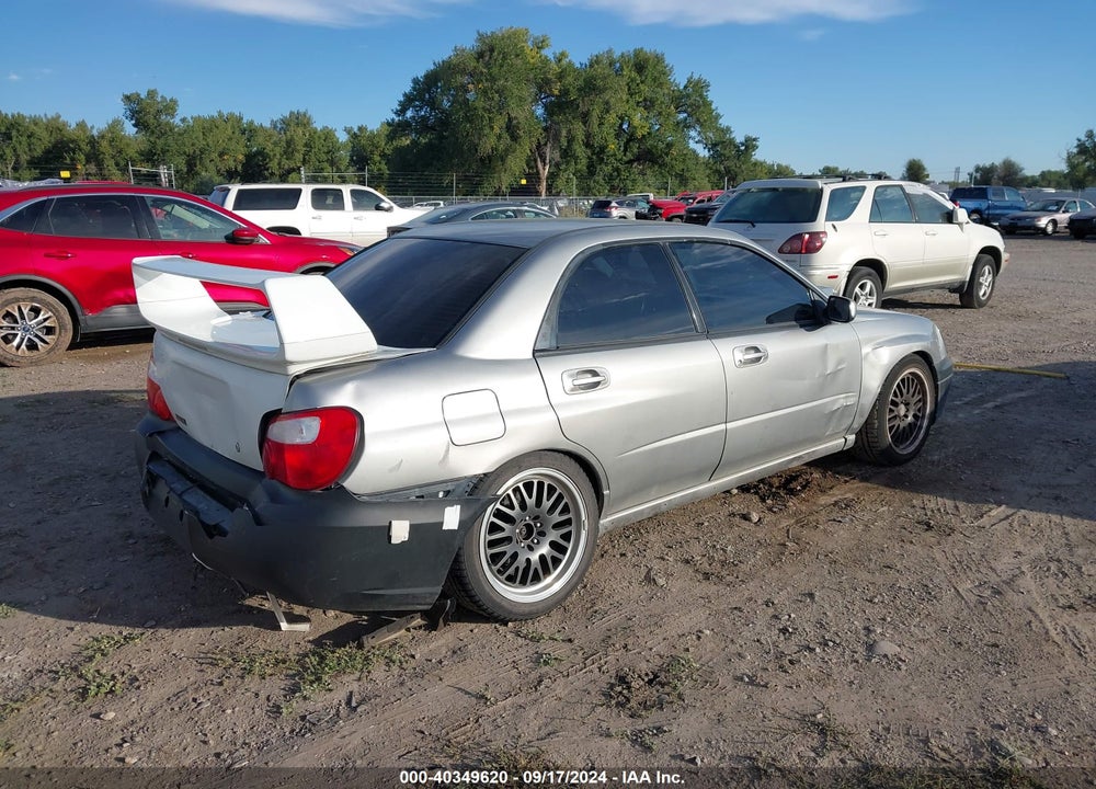 2005 SUBARU IMPREZA WRX VIN: JF1GD29635G507761