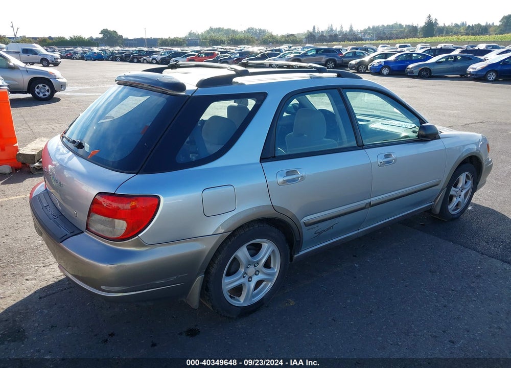 2002 SUBARU IMPREZA OUTBACK SPORT VIN: JF1GG68592H810122