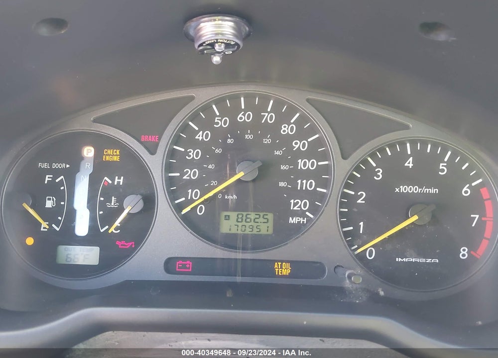 2002 SUBARU IMPREZA OUTBACK SPORT VIN: JF1GG68592H810122