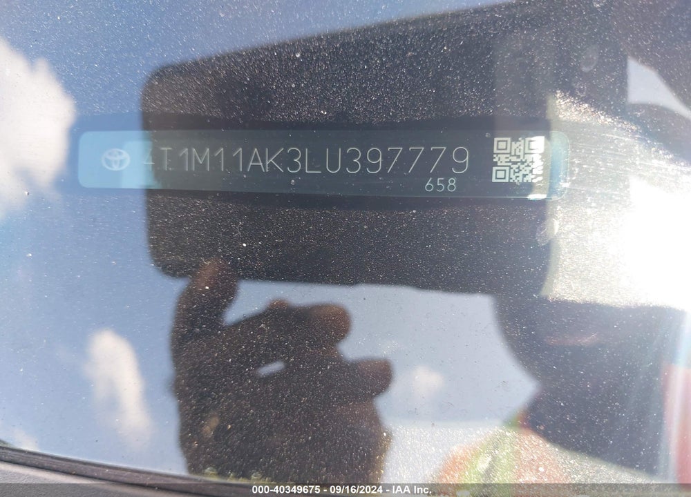2020 TOYOTA CAMRY SE VIN: 4T1M11AK3LU397779