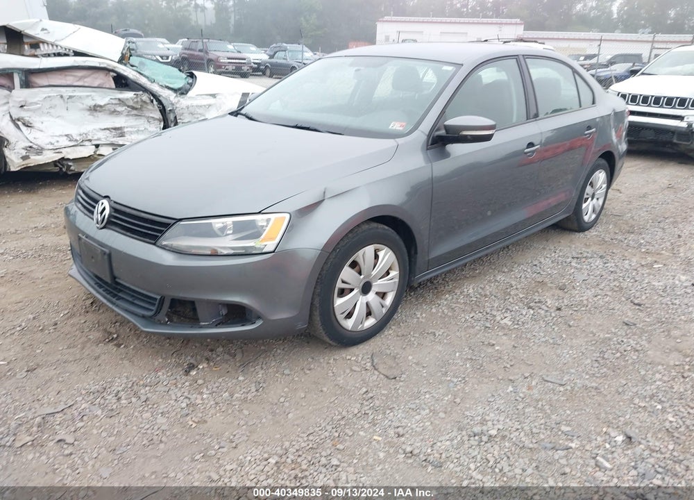 2012 VOLKSWAGEN JETTA 2.5L SE VIN: 3VWDP7AJ9CM389653