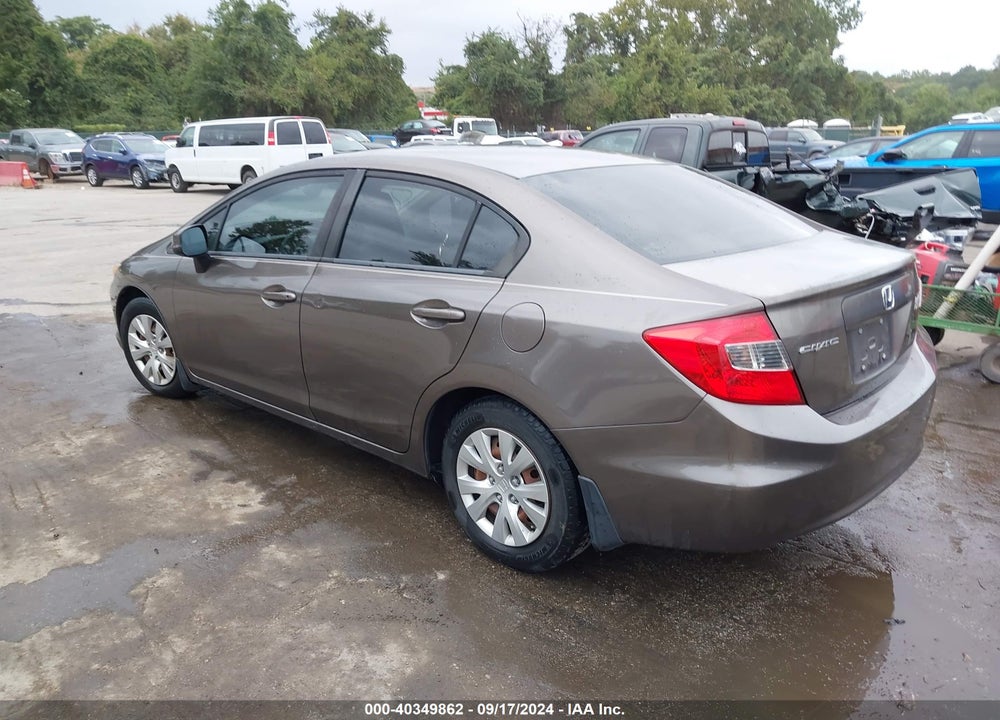 2012 HONDA CIVIC LX VIN: 2HGFB2F57CH587849