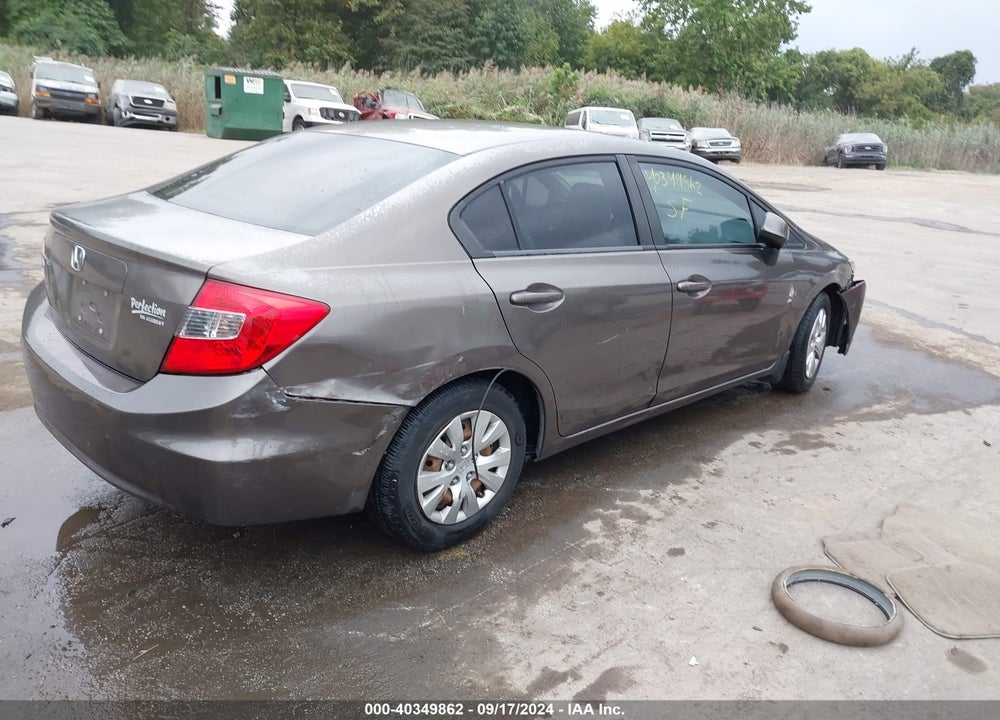2012 HONDA CIVIC LX VIN: 2HGFB2F57CH587849