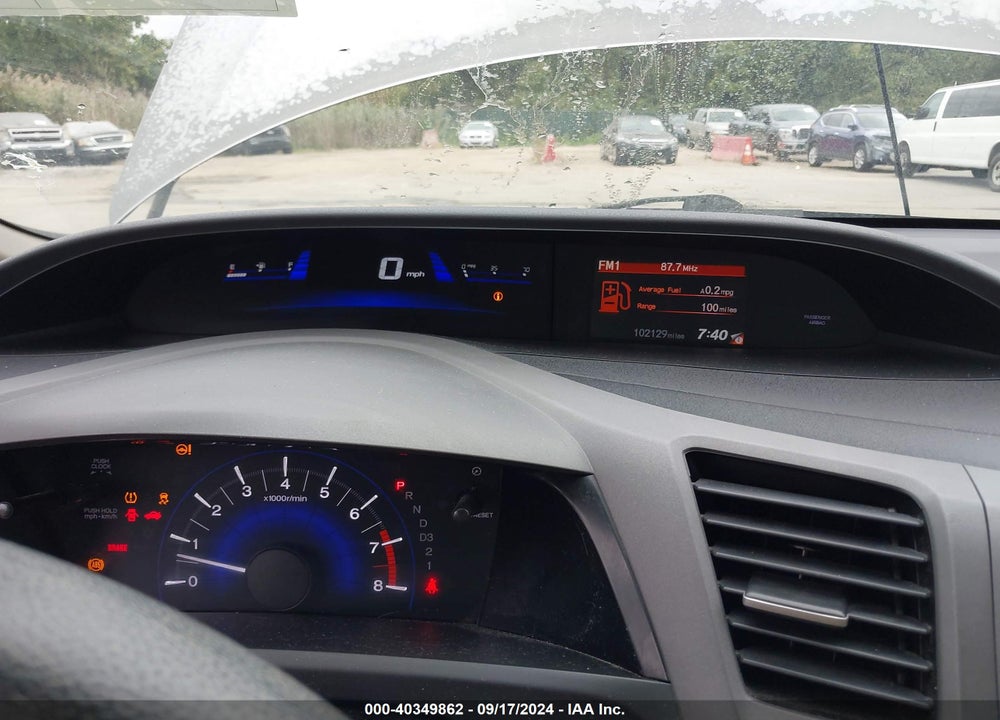 2012 HONDA CIVIC LX VIN: 2HGFB2F57CH587849
