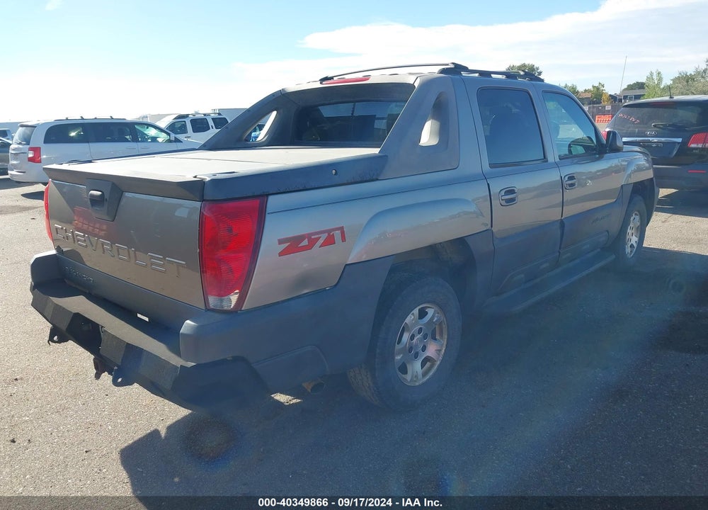 2003 CHEVROLET AVALANCHE 1500 VIN: 3GNEK13T03G166974