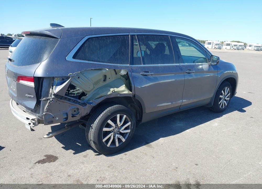 2021 HONDA PILOT AWD EX VIN: 5FNYF6H32MB070142