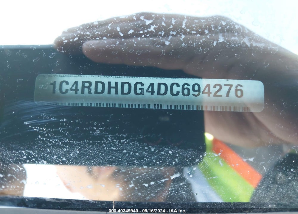 2013 DODGE DURANGO CREW VIN: 1C4RDHDG4DC694276