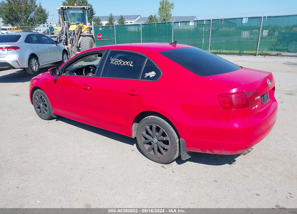 2012 VOLKSWAGEN JETTA 2.5L SE VIN: 3VWBP7AJ4CM390880
