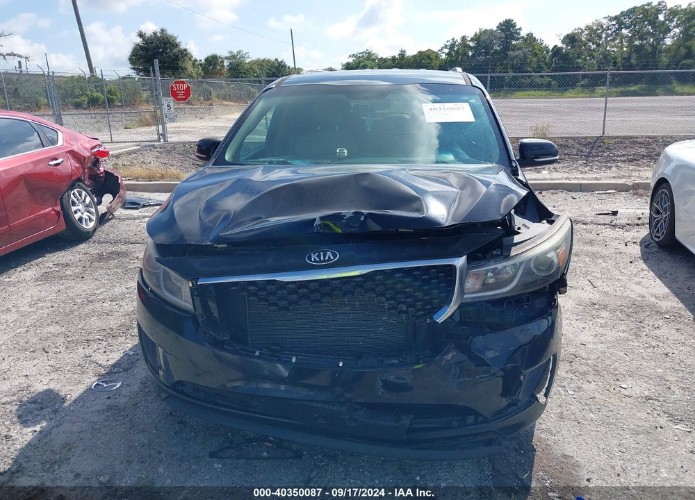 2016 KIA SEDONA LX VIN: KNDMB5C18G6192630