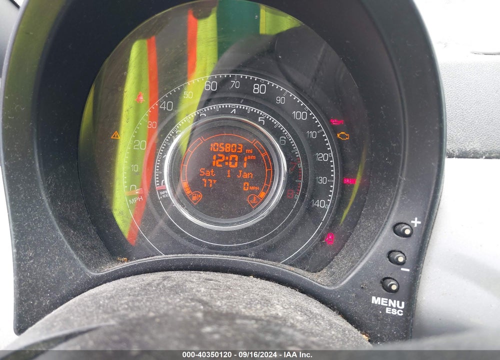 2012 FIAT 500 SPORT VIN: 3C3CFFBR3CT382904