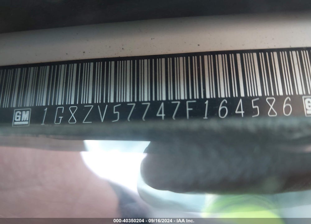 2007 SATURN AURA XR VIN: 1G8ZV57747F164586