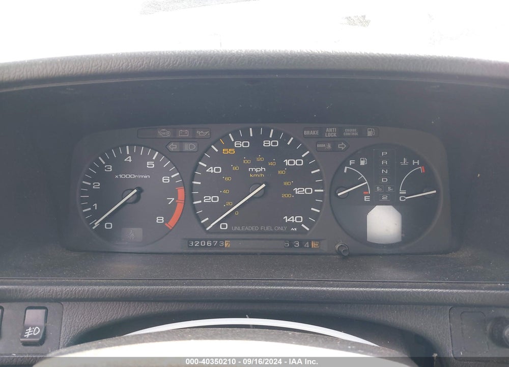 1990 HONDA PRELUDE SI ALB/SR VIN: JHMBA4255LC011924