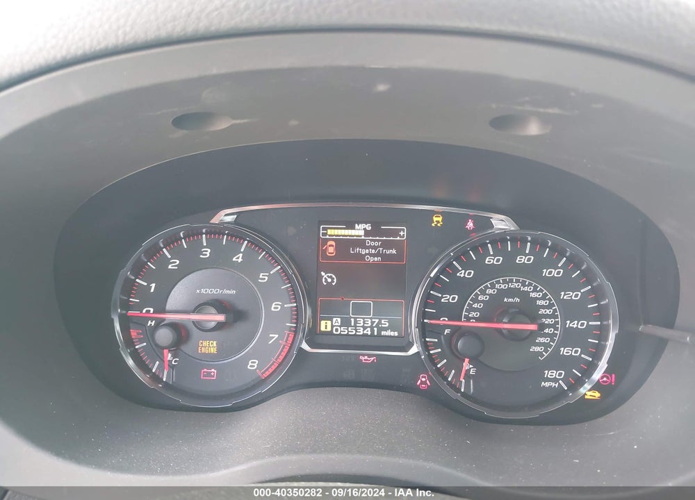 2018 SUBARU WRX VIN: JF1VA1A6XJ9837580