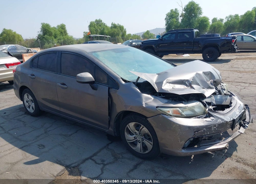 2013 HONDA CIVIC LX VIN: 19XFB2F56DE290860