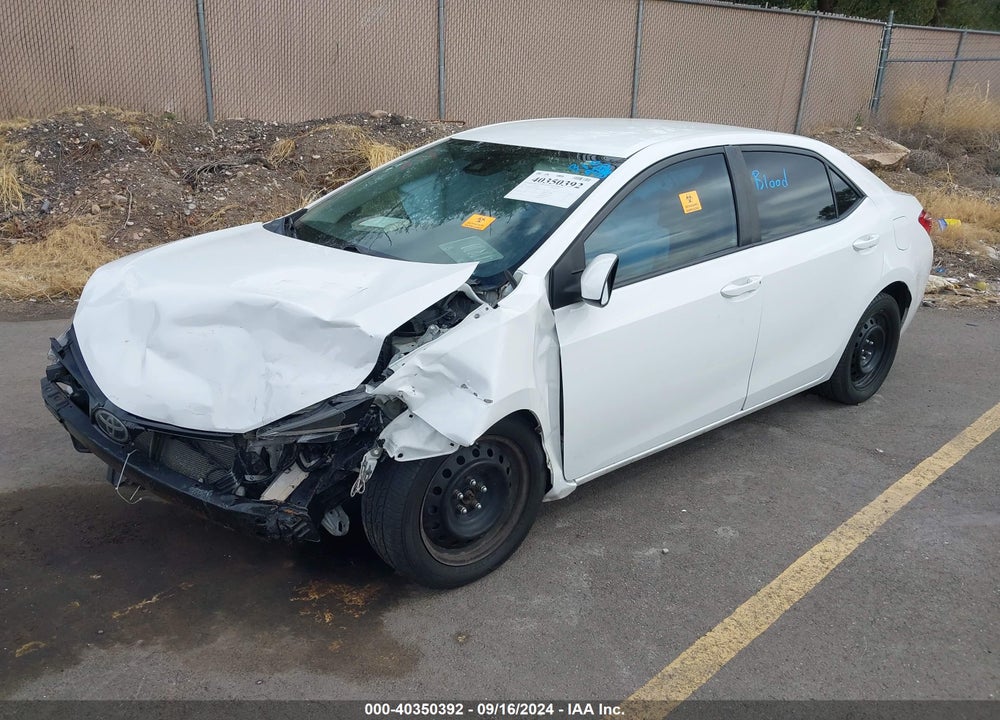 2017 TOYOTA COROLLA LE VIN: 2T1BURHE9HC929946