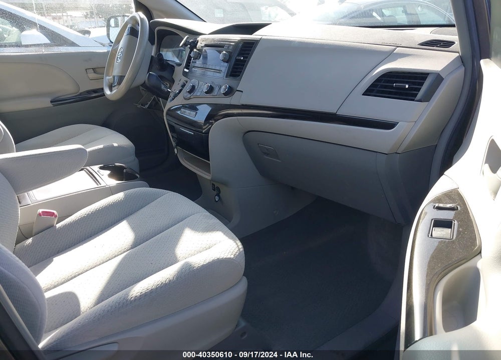 2012 TOYOTA SIENNA LE V6 8 PASSENGER VIN: 5TDKK3DC1CS191423