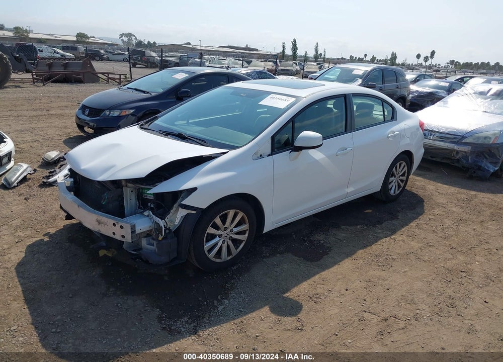 2012 HONDA CIVIC EX VIN: 19XFB2F89CE316215