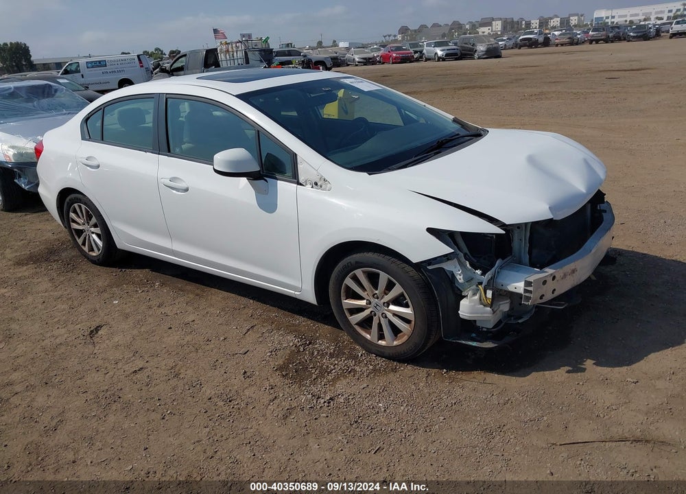 2012 HONDA CIVIC EX VIN: 19XFB2F89CE316215