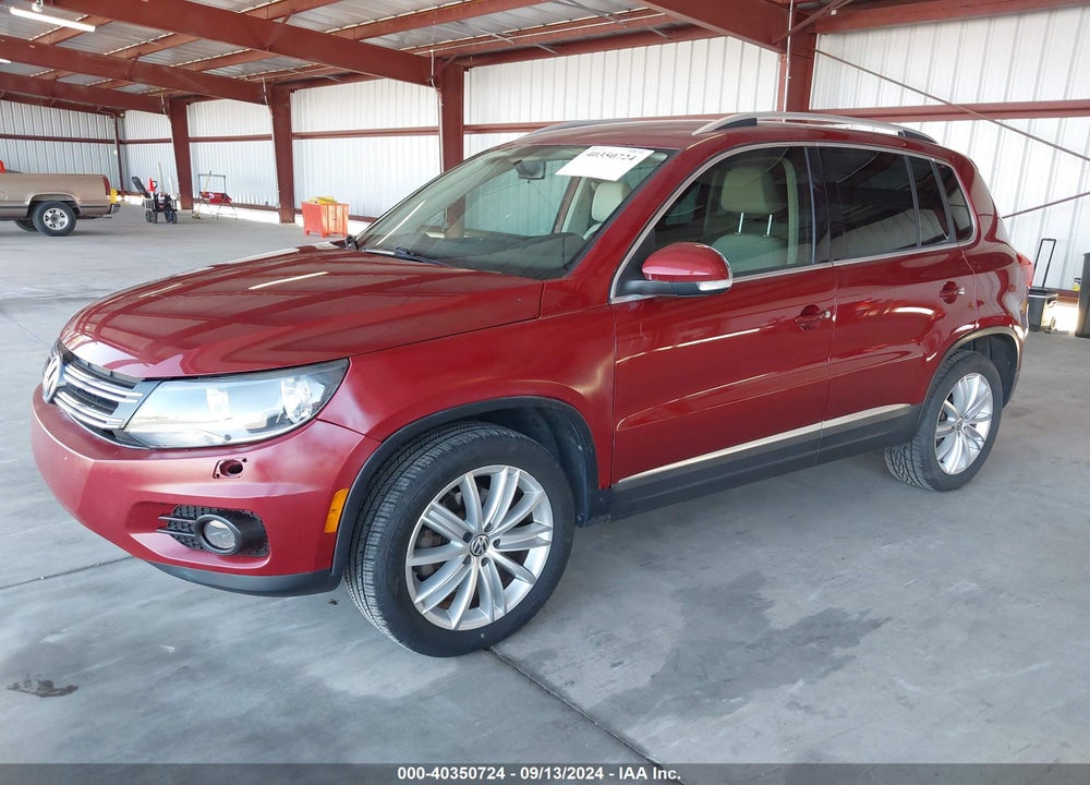 2012 VOLKSWAGEN TIGUAN SE VIN: WVGBV7AX3CW100797