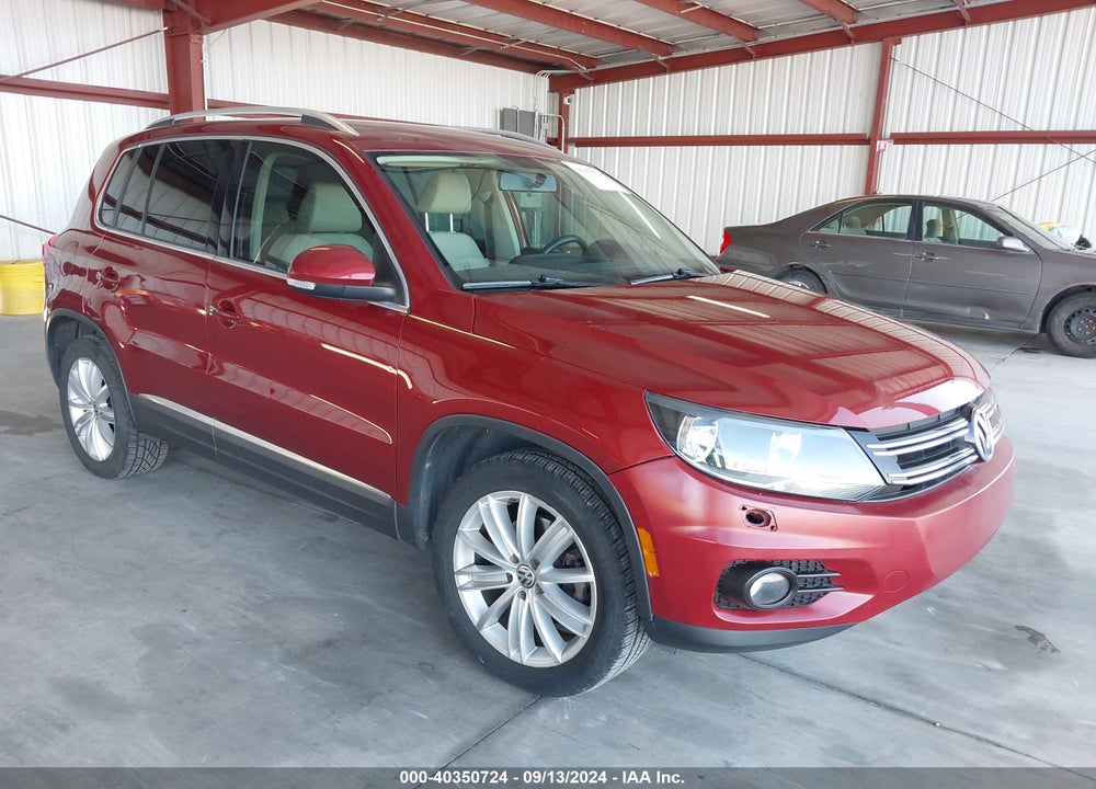 2012 VOLKSWAGEN TIGUAN SE VIN: WVGBV7AX3CW100797