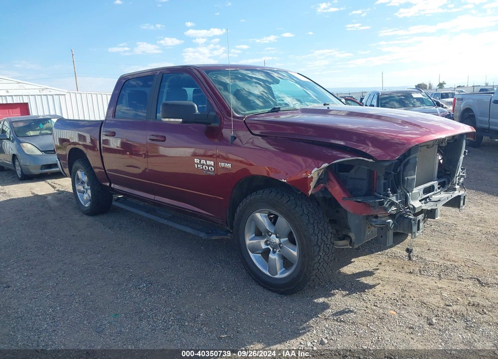 2019 RAM 1500 CLASSIC BIG HORN 4X4 5'7 BOX VIN: 1C6RR7LT8KS523437