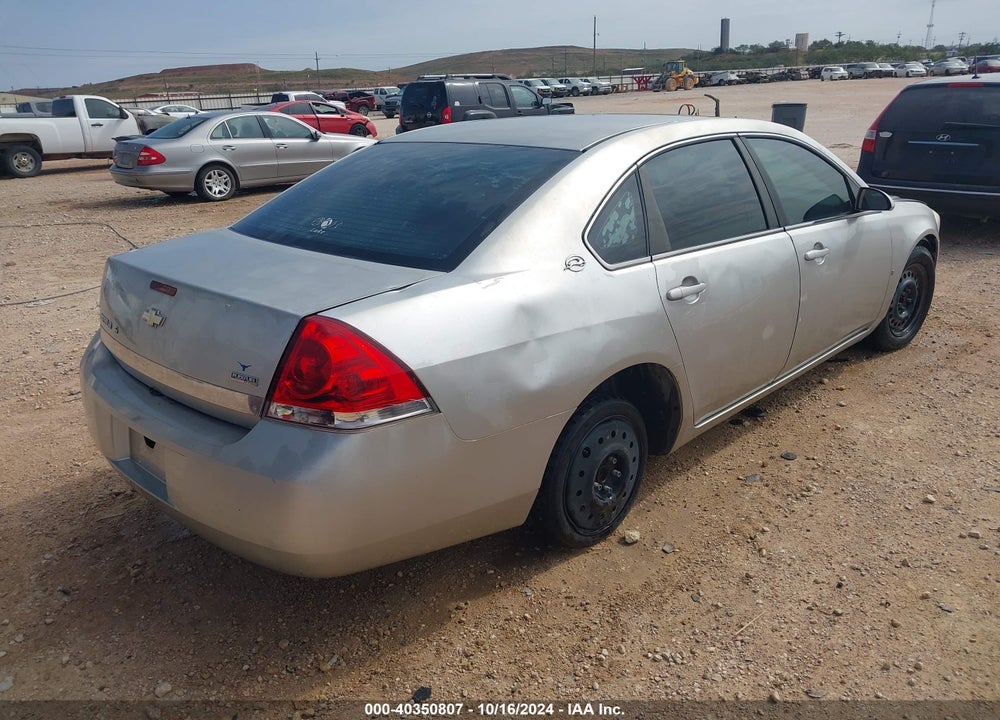 2008 CHEVROLET IMPALA LS VIN: 2G1WB58K181288935