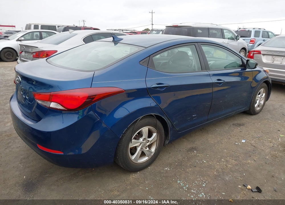 2014 HYUNDAI ELANTRA SE VIN: KMHDH4AE8EU205315
