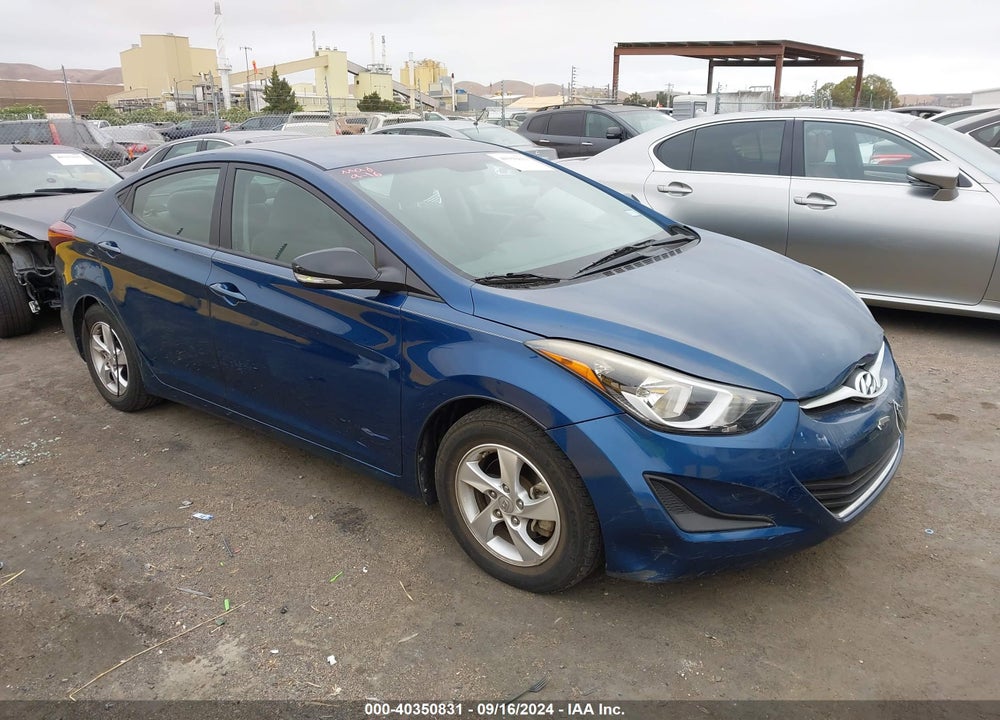 2014 HYUNDAI ELANTRA SE VIN: KMHDH4AE8EU205315