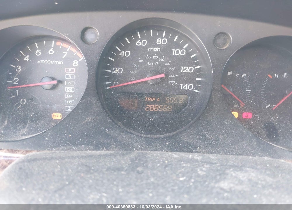 2001 ACURA MDX 3.5L W/NAVIGATION SYSTEM VIN: 2HNYD18441H502750