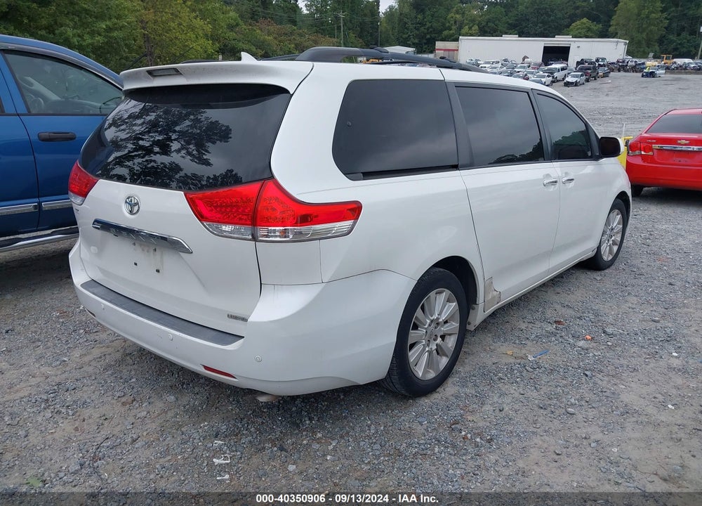 2011 TOYOTA SIENNA LIMITED V6 VIN: 5TDYK3DC6BS151606