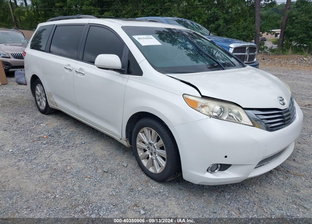 2011 TOYOTA SIENNA LIMITED V6 VIN: 5TDYK3DC6BS151606