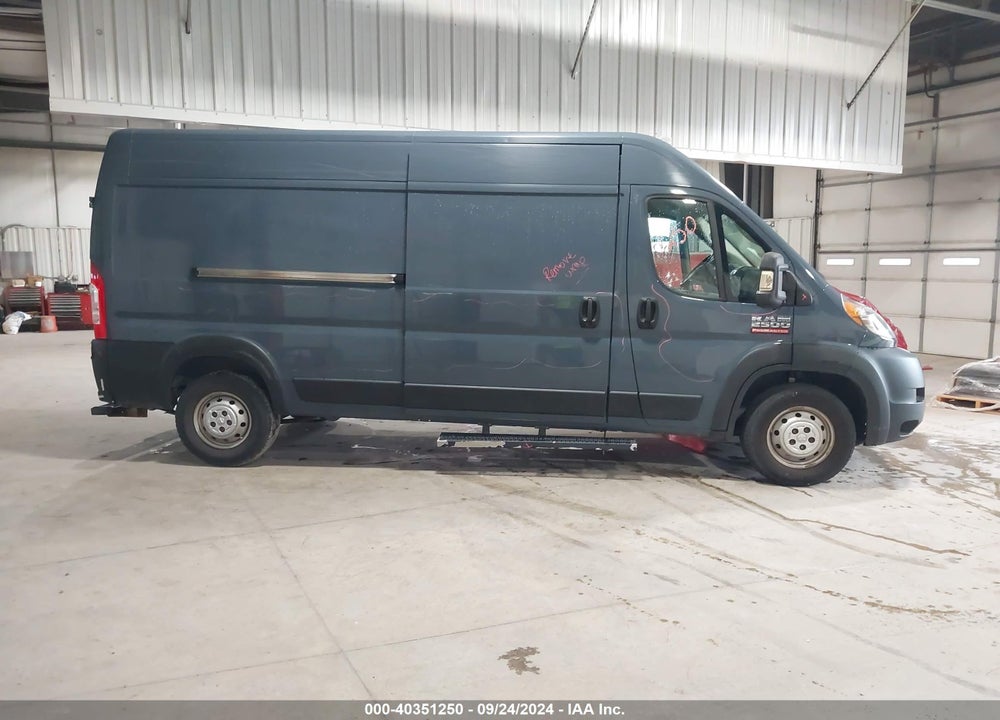 2019 RAM PROMASTER 2500 HIGH ROOF 159 WB VIN: 3C6TRVDG0KE520837