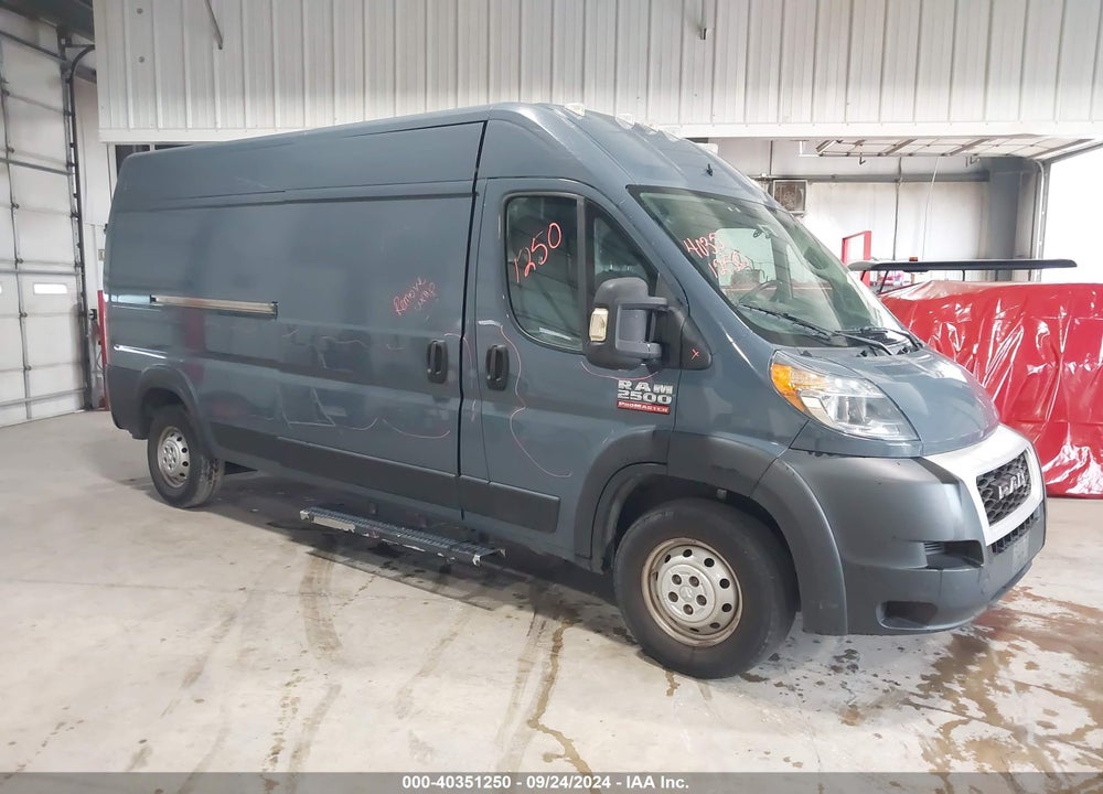 2019 RAM PROMASTER 2500 HIGH ROOF 159 WB VIN: 3C6TRVDG0KE520837