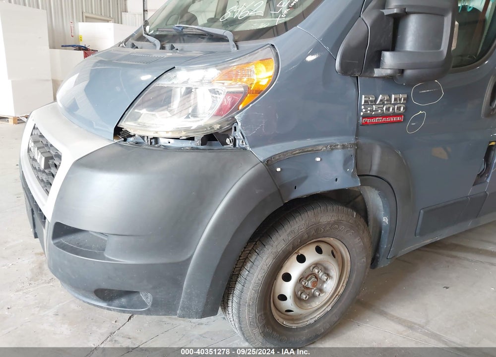 2020 RAM PROMASTER 3500 CARGO VAN HIGH ROOF 159 WB EXT VIN: 3C6URVJG3LE128462