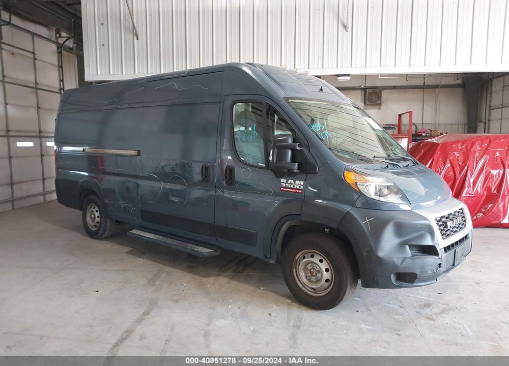 2020 RAM PROMASTER 3500 CARGO VAN HIGH ROOF 159 WB EXT VIN: 3C6URVJG3LE128462