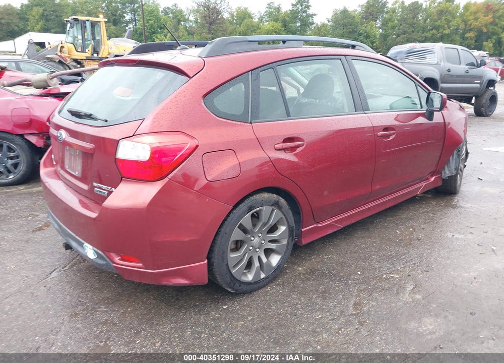 2012 SUBARU IMPREZA 2.0I SPORT PREMIUM VIN: JF1GPAL61CH222557