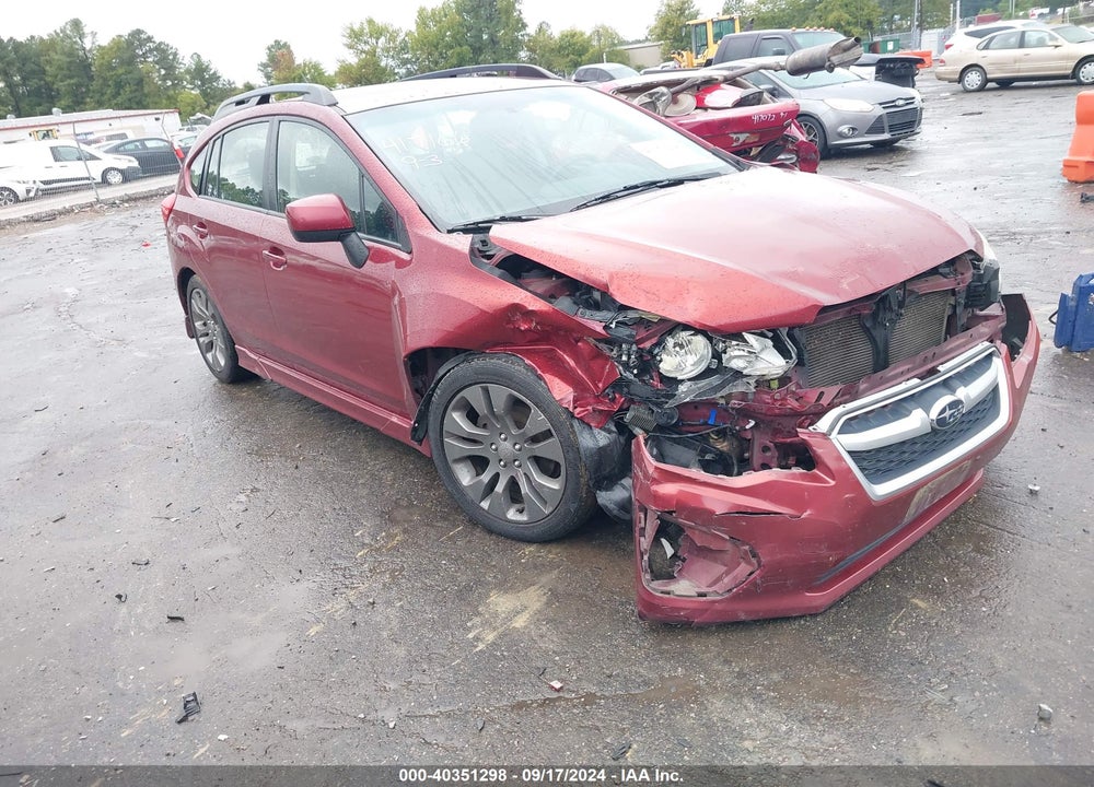 2012 SUBARU IMPREZA 2.0I SPORT PREMIUM VIN: JF1GPAL61CH222557