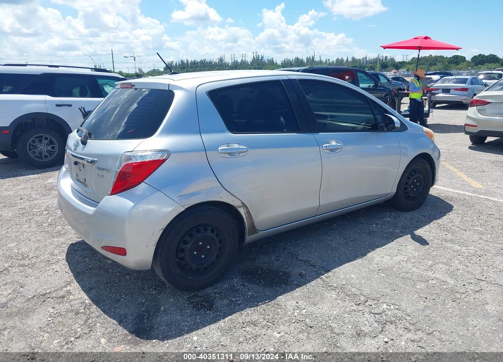 2012 TOYOTA YARIS LE VIN: JTDKTUD36CD520986