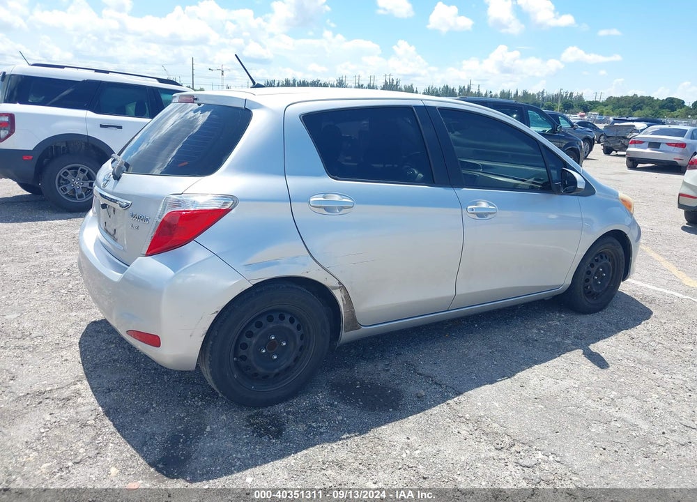 2012 TOYOTA YARIS LE VIN: JTDKTUD36CD520986
