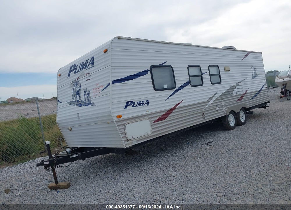 2009 PUMA TRAVEL TRAILER VIN: 4X4TPUC219P020401